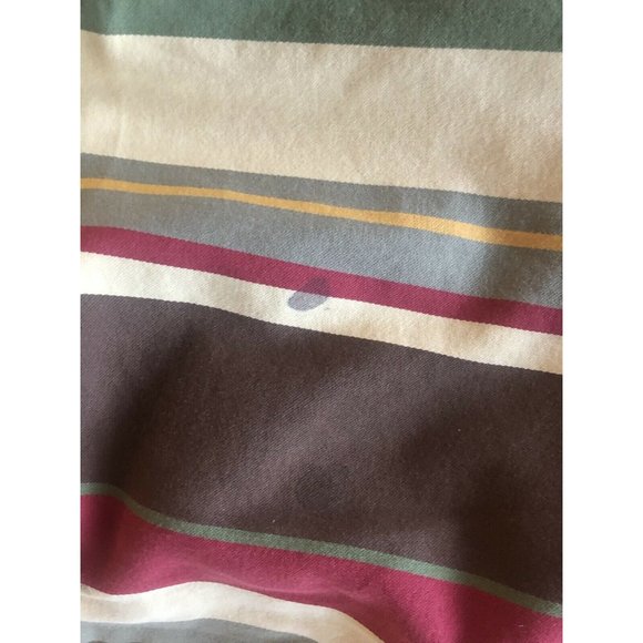 Pottery Barn Twin Duvet Cover Pillow Sham Set Stripe Cotton - Picture 4 of 7